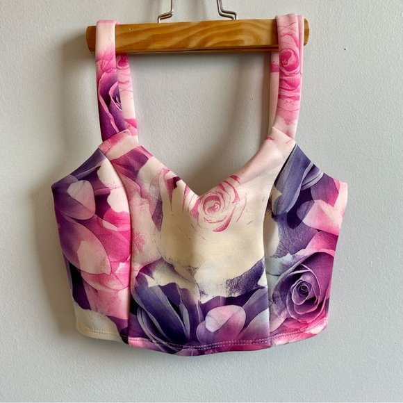 Honey Floral Crop Top XS/S - Picture 5 of 6